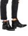 Melissa Soldier Black Heeled Chelsea Ankle Boots - 