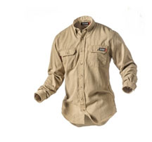 011202 Tecgen 5.5 oz Khaki Workshirt 
